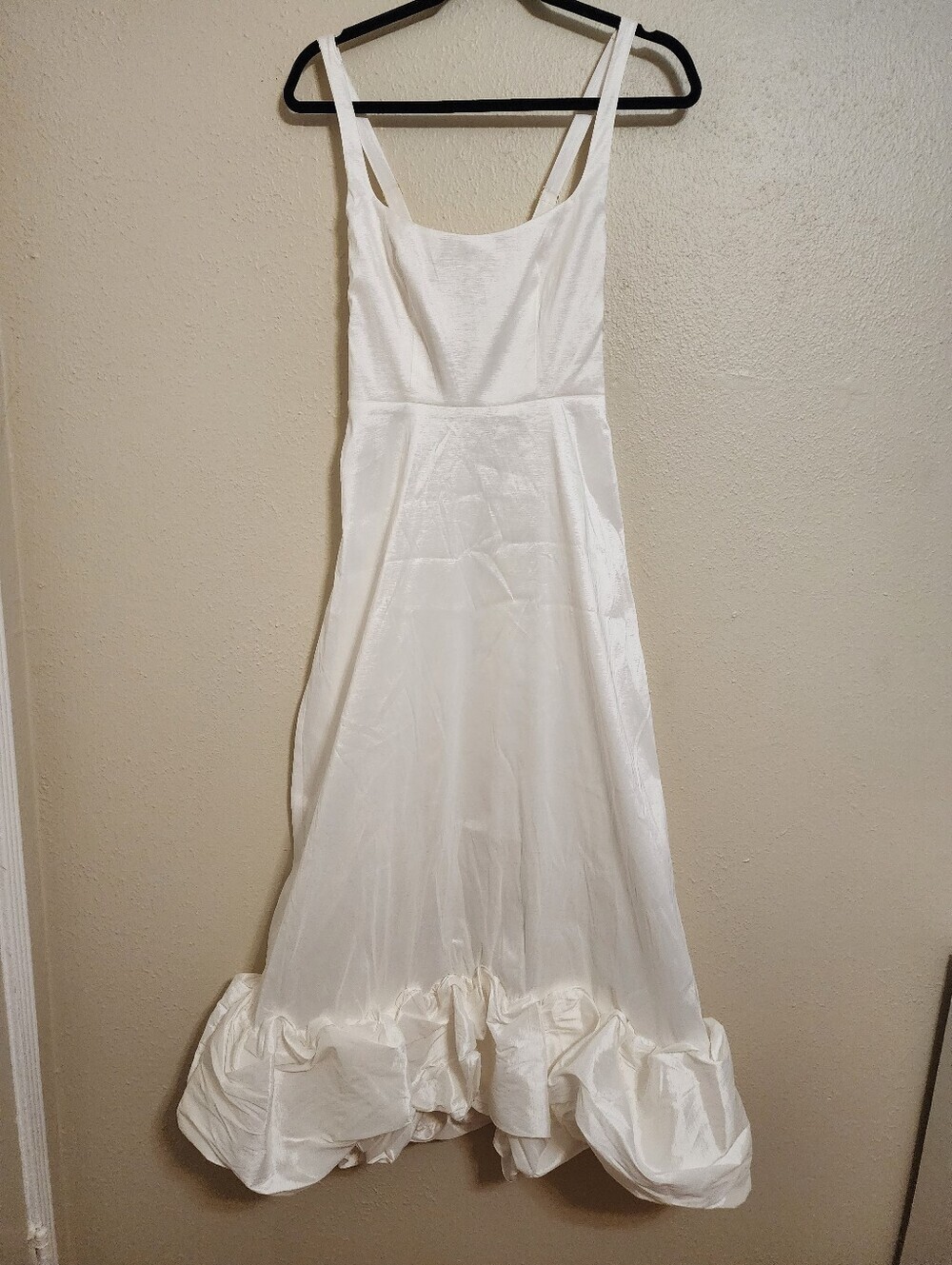 Show Me Your MuMu Rebecca Midi White Taffeta Dress S Wedding Bridal Party Formal - Picture 5 of 9